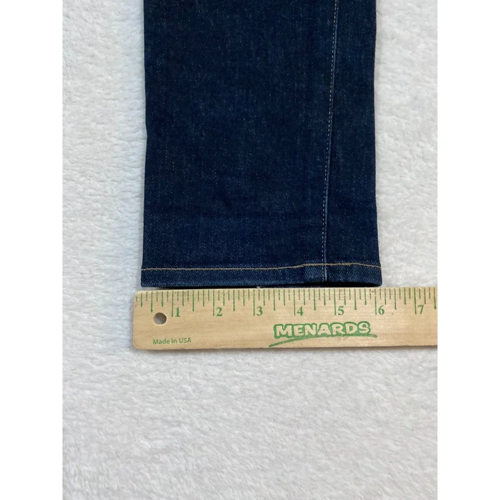Uniqlo Mens Slim Fit Selvedge Jeans Indigo Blue Stretch 31x32 321-160114